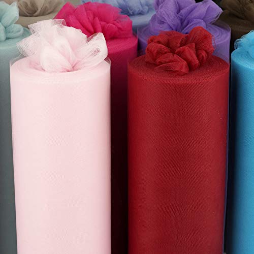 Efavormart 12 x 300 ft Wedding Tulle Roll Fabric for Wedding Part...