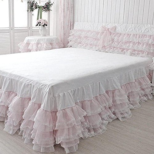 Efavormart 25 Yard Ruffle Lace Trim with Satin Fabric for Dress Cr...