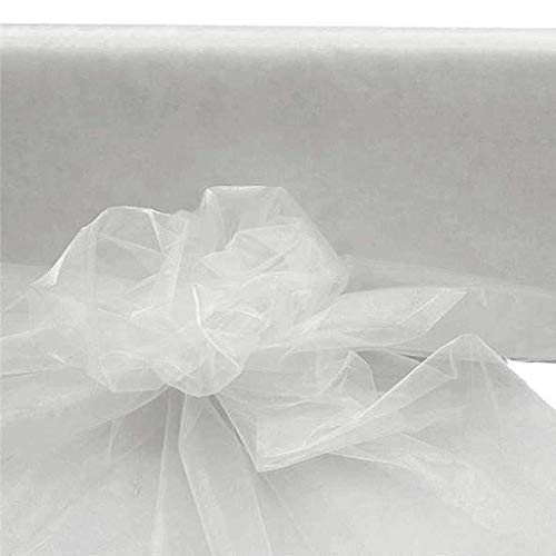 Efavormart 54 Wide x 40 Yards Sheer Organza Fabric Bolt for Weddi...