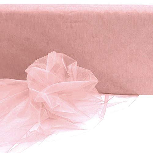 Efavormart 54 Wide x 40 Yards Sheer Organza Fabric Bolt for Weddi...