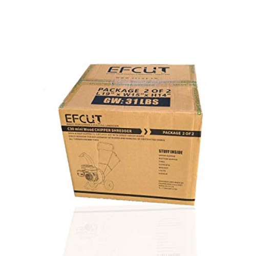 2 of 2 Package of EFCUT C30 Mini Wood Chipper - JUST for Bundle, N...