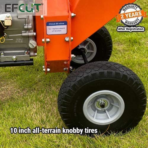 EFCUT C30 Mini Wood Chipper Shredder Mulcher, 7 HP 212cc Gasoline ...