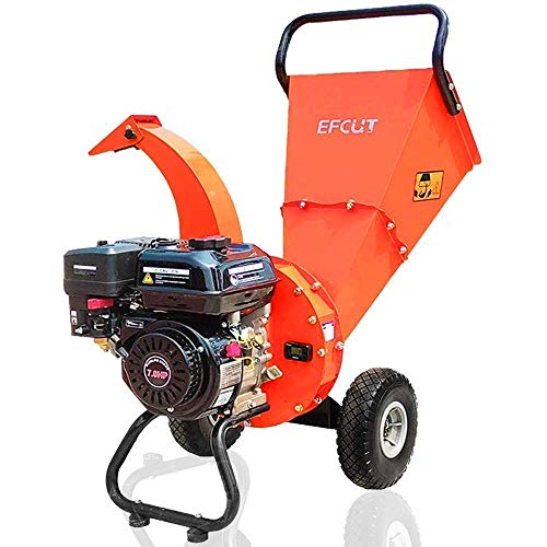 EFCUT C30 Mini Wood Chipper Shredder Mulcher, 7 HP 212cc Gasoline ...