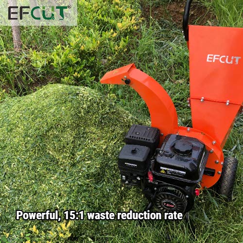 EFCUT C30 Mini Wood Chipper Shredder Mulcher 7 HP 212cc Heavy Duty...