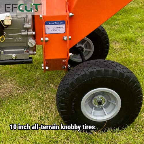EFCUT C30 Mini Wood Chipper Shredder Mulcher 7 HP 212cc Heavy Duty...