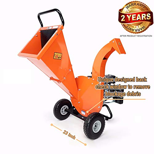 EFCUT C30 Wood Chipper Shredder Mulcher 7 HP 212cc Heavy Duty Engi...