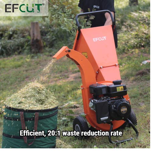EFCUT C30 Wood Chipper Shredder Mulcher 7 HP 212cc Heavy Duty Engi...