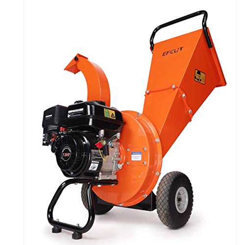 EFCUT C30 Wood Chipper Shredder Mulcher 7 HP 212cc Heavy Duty Engi...
