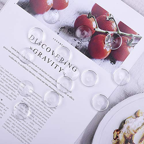 Efivs Arts 120pcs Transparent Glass Cabochons, 1 inch/25mm Clear D...