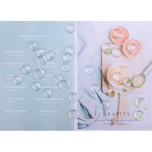 Efivs Arts 120pcs Transparent Glass Cabochons, 1 inch/25mm Clear D...