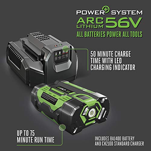 EGO Power+ LB5302 3-Speed Turbo 56-Volt 530 CFM Cordless Leaf Blow...