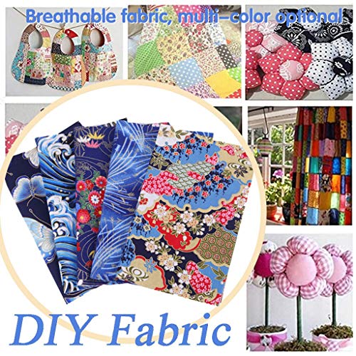 Cotton Fabric 5PC 25x25CM Colorful Fabric Patchwork DIY Squares Qu...