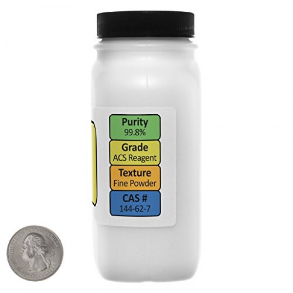 Oxalic Acid [C2H2O4] 99.8% ACS Grade Powder 8 Oz in a Space-Saver ...