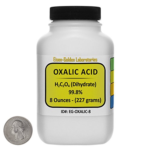Oxalic Acid [C2H2O4] 99.8% ACS Grade Powder 8 Oz in a Space-Saver ...