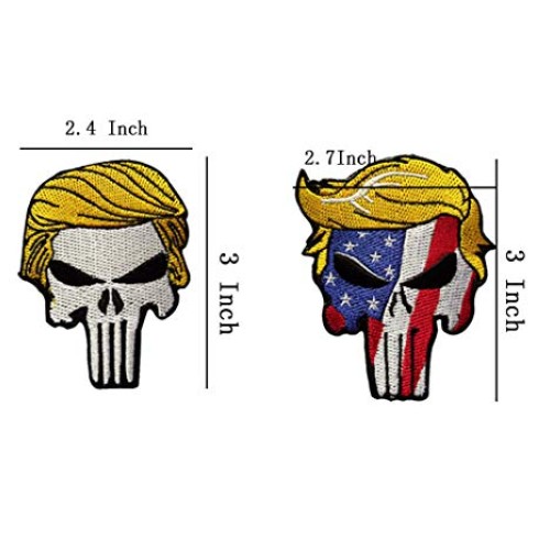EJG 3x2.7 / 2.4 Velcro Patches Tactical Punisher Tactical Patch ...
