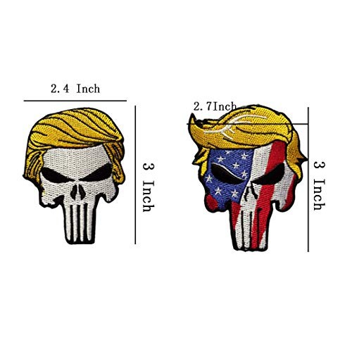 EJG 3x2.7 / 2.4 Velcro Patches Tactical Punisher Tactical Patch ...
