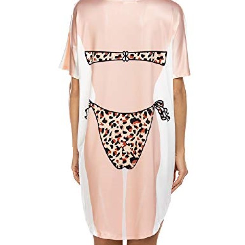 Ekouaer Bikini Body Cover Up T Shirt for Women Baggy Tshirt Dress ...