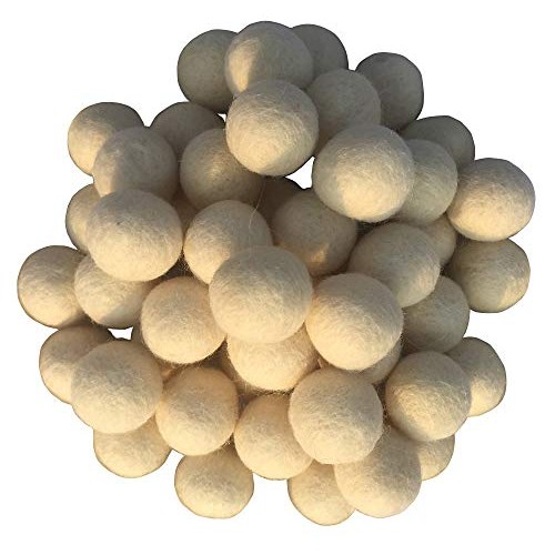 2cm 20mm Wool Felt Balls Beads 100% Natural Wool Felting Woolen Fe...
