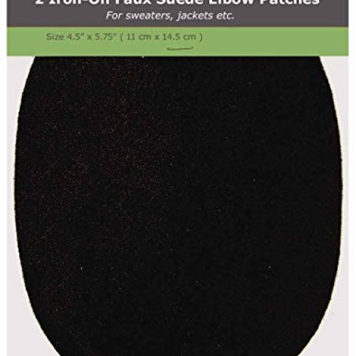 Faux - Suede Garment Iron-On Elbow Patches 4 1/2 x 5 1/2 in 2/Pkg ...