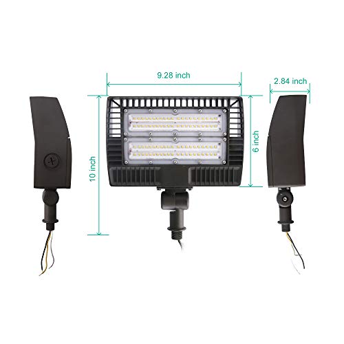 ELECALL LED Flood Light, 50W/5700Lumen, 5000K, Waterproof, IP65, 1...