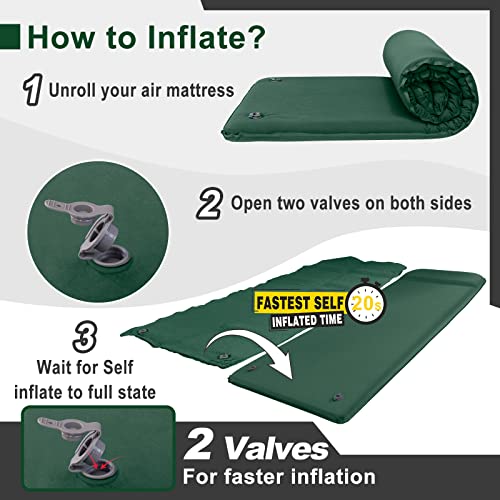 ELECINNOV Self Inflating Sleeping Pad for Camping-Foam Camping Mat...