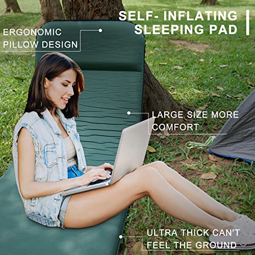 ELECINNOV Self Inflating Sleeping Pad for Camping-Foam Camping Mat...