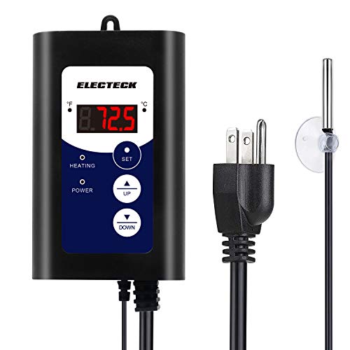 ELECTECK Heat Mat Thermostat, Digital Controller for Seed Germinat...