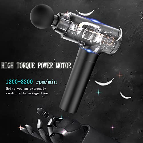 Massage Gun Deep Tissue,Percussion Back Massager Gun for Athletes ...