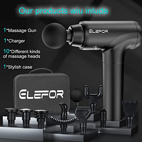 Massage Gun Deep Tissue,Percussion Back Massager Gun for Athletes ...