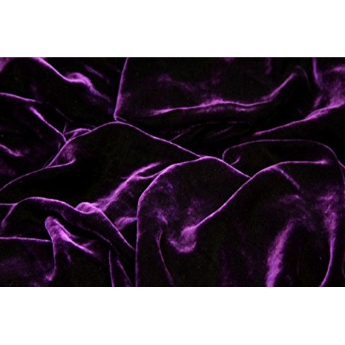 100% Silk Rayon Velvet Solid Fabric 45”W Clothing,Drapery,Dresses ...