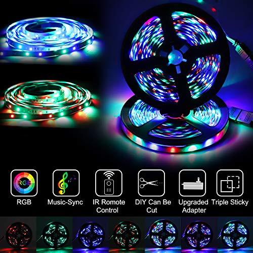 Elegant Life LED Strip Lights, Light Strip 32.8ft RGB SMD 3528 LED...