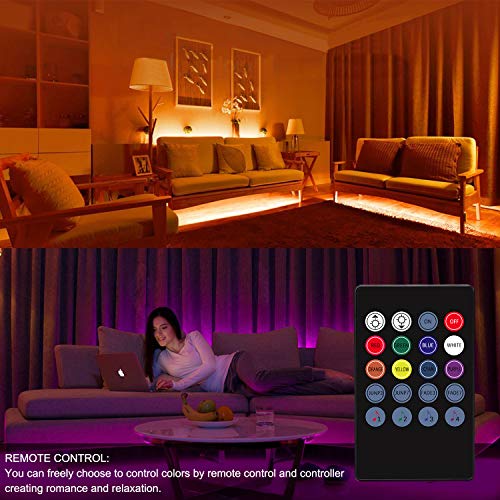 Elegant Life LED Strip Lights, Light Strip 32.8ft RGB SMD 3528 LED...