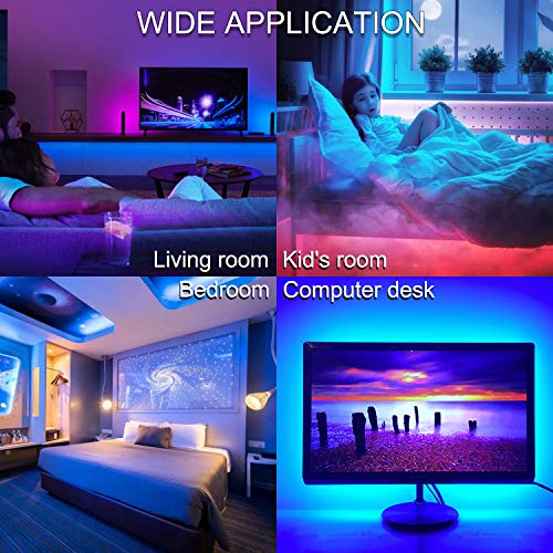 Elegant Life LED Strip Lights, Light Strip 32.8ft RGB SMD 3528 LED...