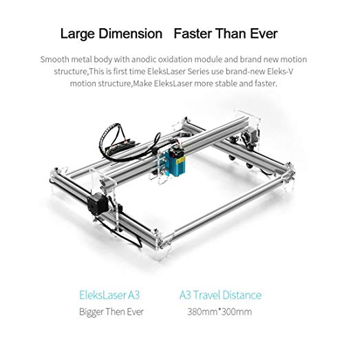 EleksMaker Brand New EleksLaser A3 Pro 5500mw Desktop USB Laser En...