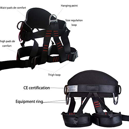 Sushiyi Adjustable Thickness Climbing Harness Half Body Harnesses ...