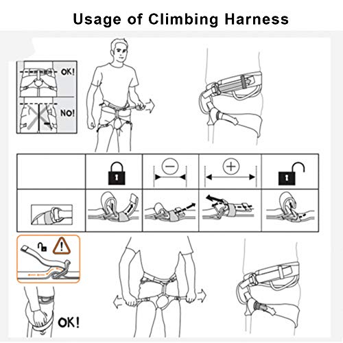 Sushiyi Adjustable Thickness Climbing Harness Half Body Harnesses ...