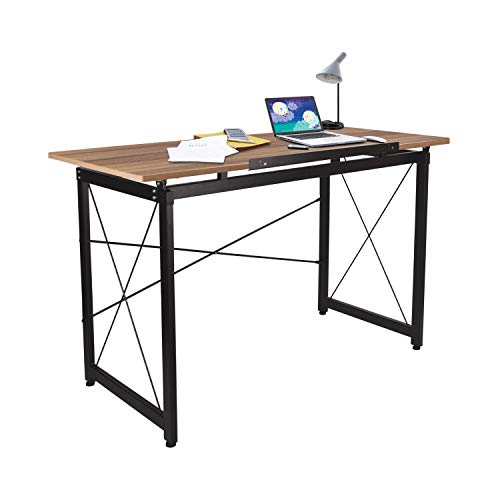 Tiltable Drawing Desk Drafting Table 47x 24， Wood Surface Craft...