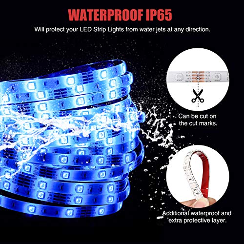 LED Strip Lights, Elfeland 32.8FT/10M 300LEDs SMD5050 RGB Light St...