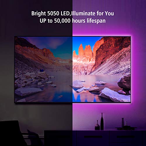 LED Strip Lights, Elfeland 39.3FT/12M 5050 RGB Light Strips Color ...