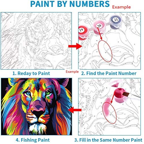 Elftoyer Paint by Numbers for Kids & Adults & Beginner , DIY Canva...