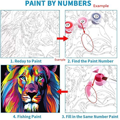 Elftoyer Paint by Numbers for Kids & Adults & Beginner , DIY Canva...