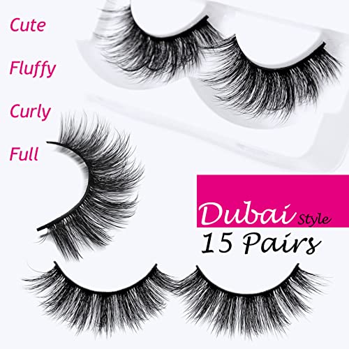 Eliace Lashes False Eyelashes Wispies Natural 3D Mink Eyelashes Fa...