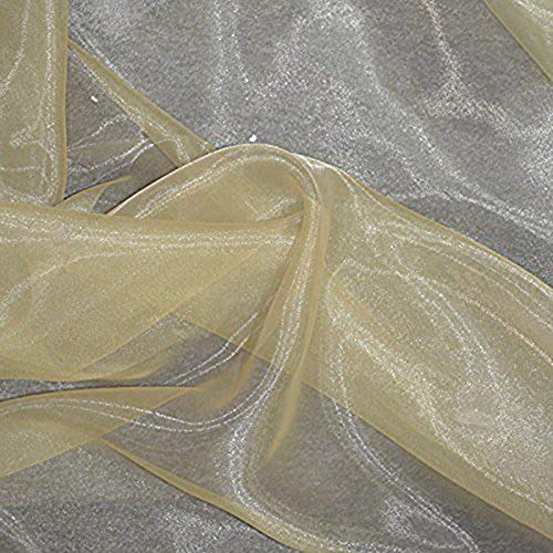 Pack of 50 Yard Bridal Solid Sheer Organza Fabric Bolt for Wedding...