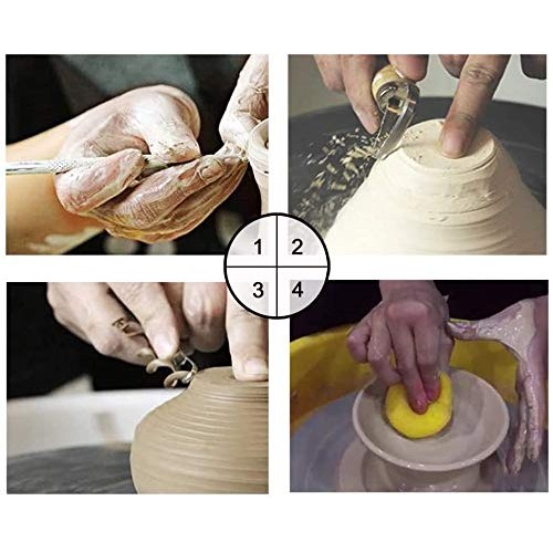 Pottery Tools,19 Pcs Ceramic Pottery Clay Ribbon Sculpting Tool Ki...