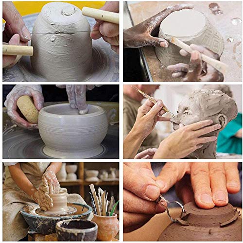 Pottery Tools,19 Pcs Ceramic Pottery Clay Ribbon Sculpting Tool Ki...