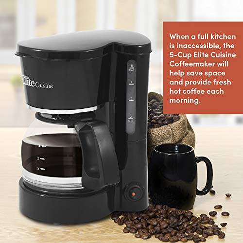 Elite Gourmet EHC-5055 Automatic Brew & Drip Coffee Maker with Pau...