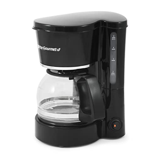 Elite Gourmet EHC-5055 Automatic Brew & Drip Coffee Maker with Pau...