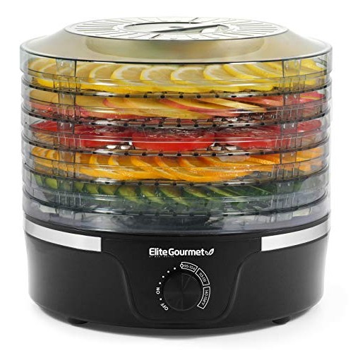 Elite Gourmet Food Dehydrator, 5 BPA-Free 11.4 Trays, Adjustable ...