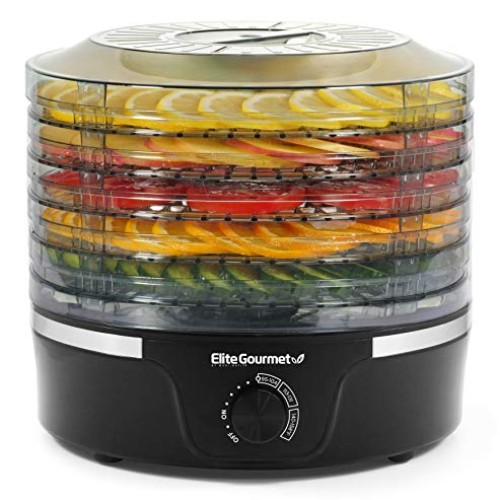 Elite Gourmet Food Dehydrator, 5 BPA-Free 11.4 Trays, Adjustable ...