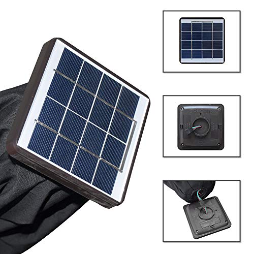 EliteShade Sunbrella Solar Umbrellas 9ft Market Umbrella with 80 L...